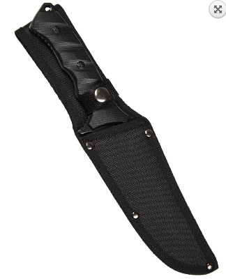 Black g10 combat knife with nylon sheath | Outdoor Survival \ Knives ...