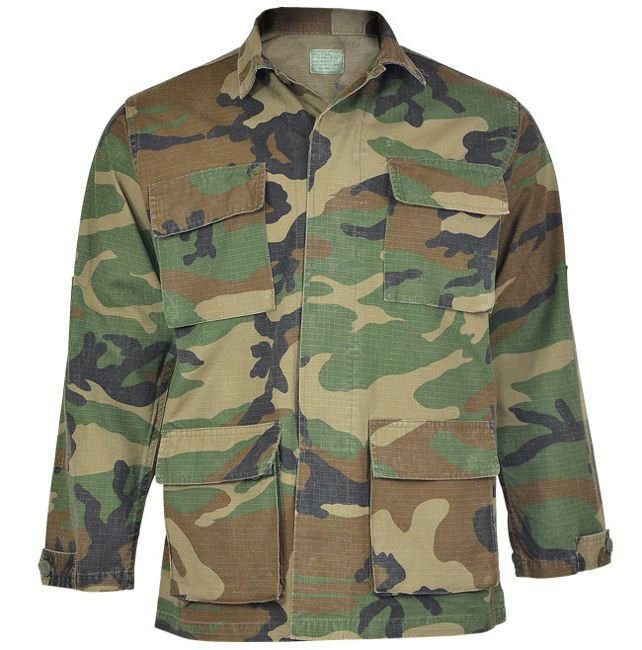 US Woodland BDU STYLE R/S CO.PRE.FIELD JACKET Woodland US | Apparel ...