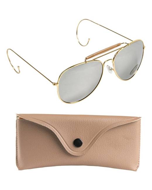  Af Mirror Lenses Sunglasses With Case 