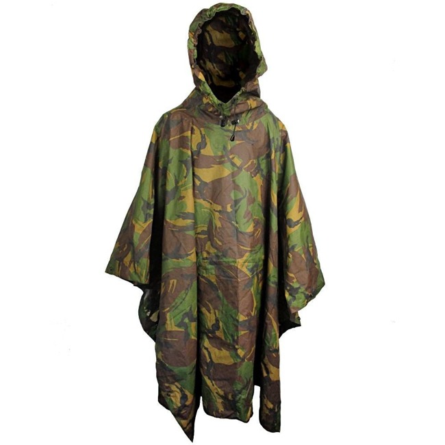  Dutch Army Camo Poncho - Used 