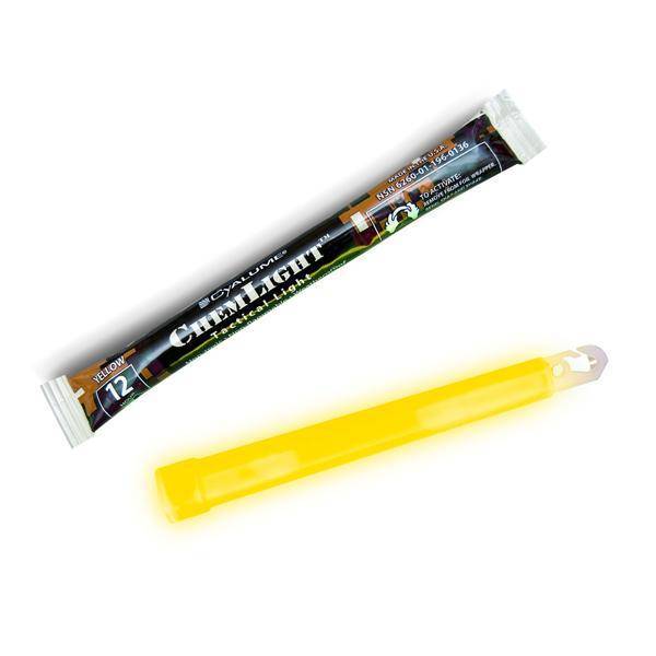 12-HOUR LIGHTSTICK - CYALUME® CHEMLIGHT - YELLOW