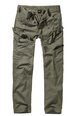 ADVEN SLIM FIT TROUSERS - OLIVE - BRANDIT