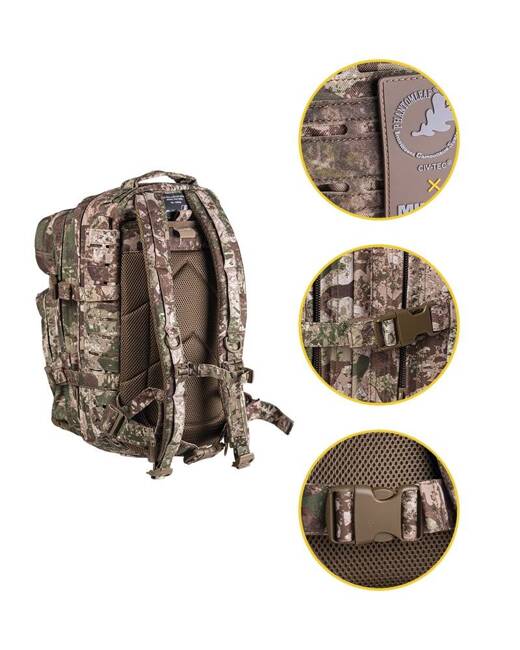 AMERICAN SMALL ASSAULT LASER CUT BACKPACK 20L, PHANTOMLEAF WASP I Z2 - MIL-TEC