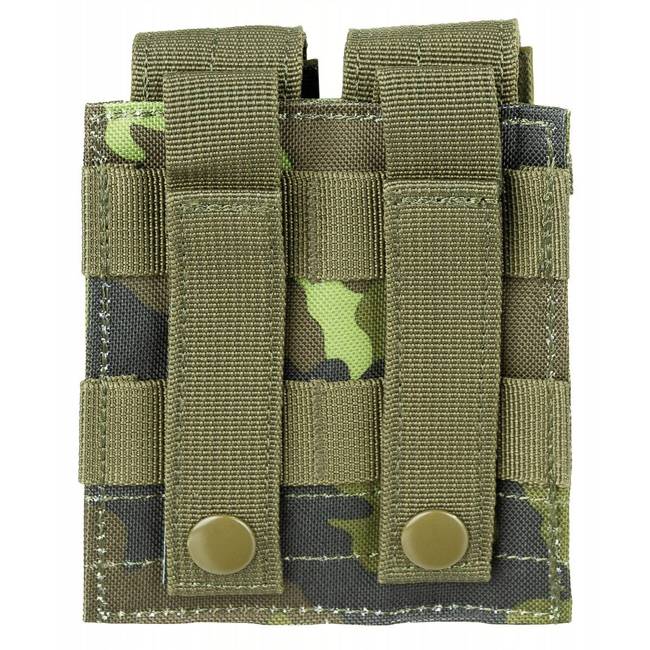 AMMO POUCH DOUBLE SMALL "MOLLE" - M95 CZ CAMO - MFH