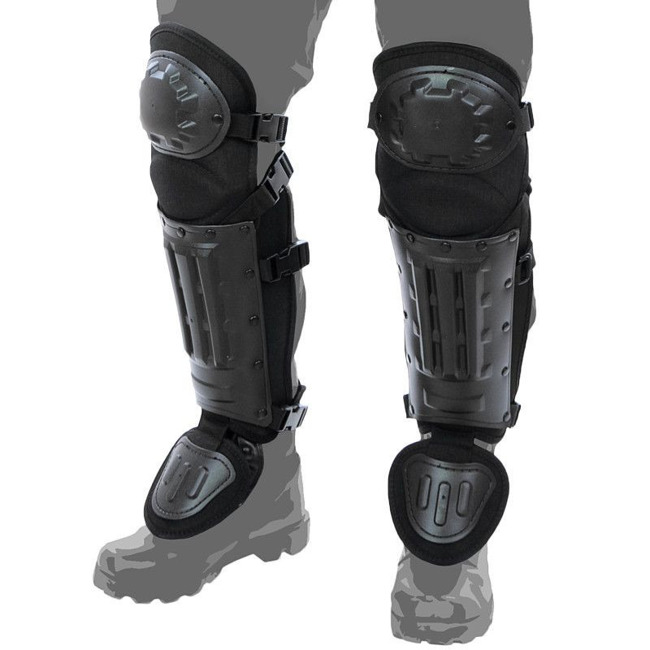 ANTI RIOT LEG PROTECTION - BLACK - MILTEC