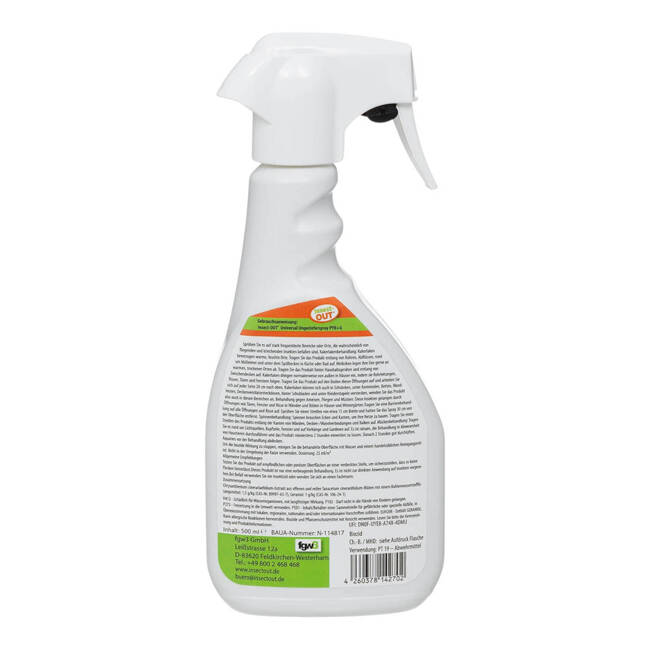 ANTI VERMIN SPRAY - INSECT-OUT - PYR+G - 500 ML - MFH