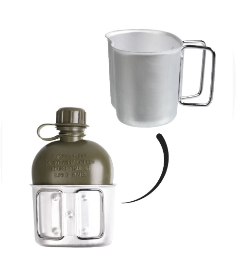 AUSTRIAN CANTEEN WITH CUP & COVER LIKE NEW