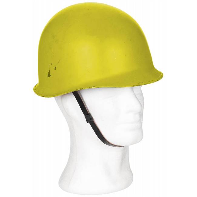 AUSTRIAN HELMET "M1" WITH PVC INNER PART, YELLOW - USED