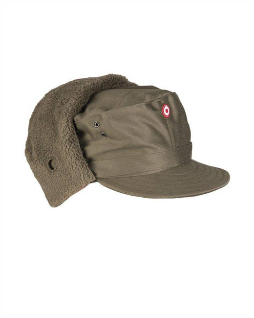 AUSTRIAN OD WINTER CAP WITH PLUSH - LIKE NEW