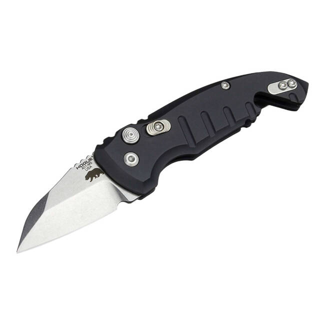 AUTOMATIC KNIFE A01 MICROSWITCH COMPACT WHARNCLIFFE BLACK - HOGUE