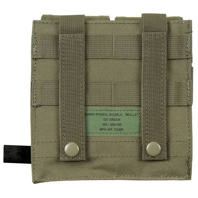 Ammo Pouch, double, "Molle", Olive Green - MFH