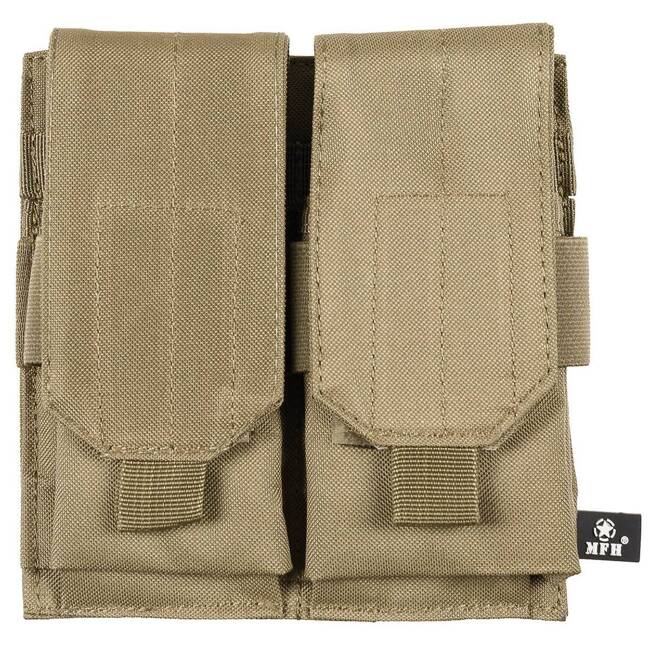 Ammo Pouch, double, "Molle", coyote tan - MFH