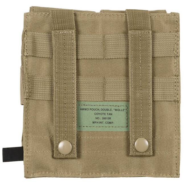 Ammo Pouch, double, "Molle", coyote tan - MFH