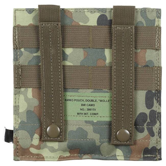 Ammo Pouch, double, "Molle", flecktarn camo - MFH