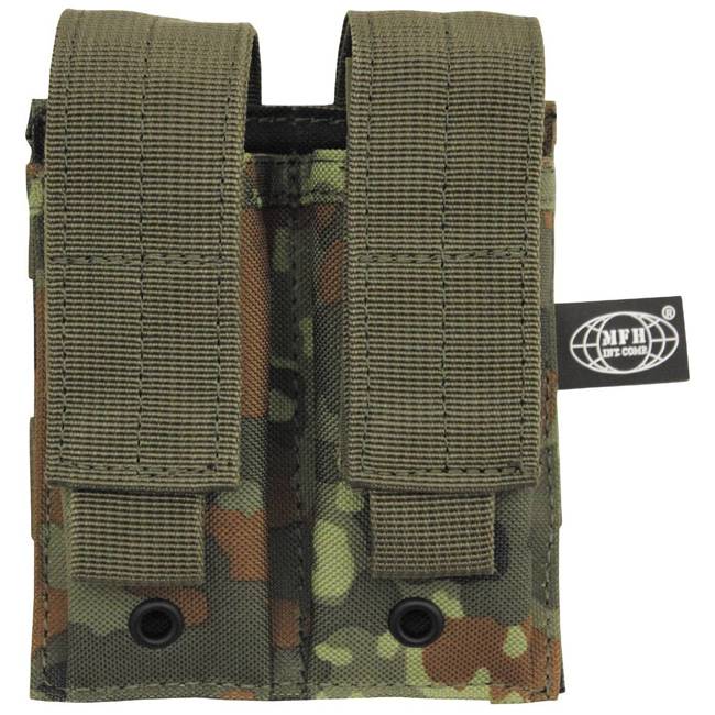 Ammo Pouch, double, "Molle", small, BW camo