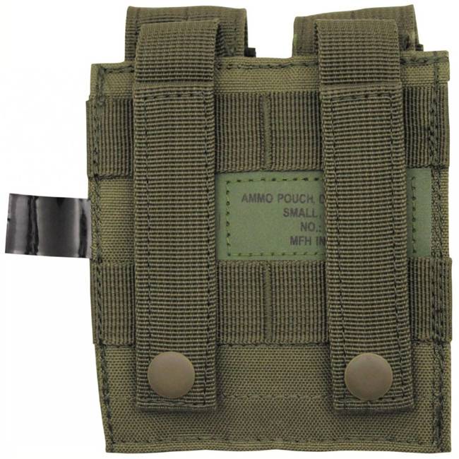 Ammo Pouch, double, "Molle", small, OD green