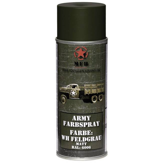 Army Spray Paint 400ml - WH FIELD GREY - RAL6006 - mat - 400 ml