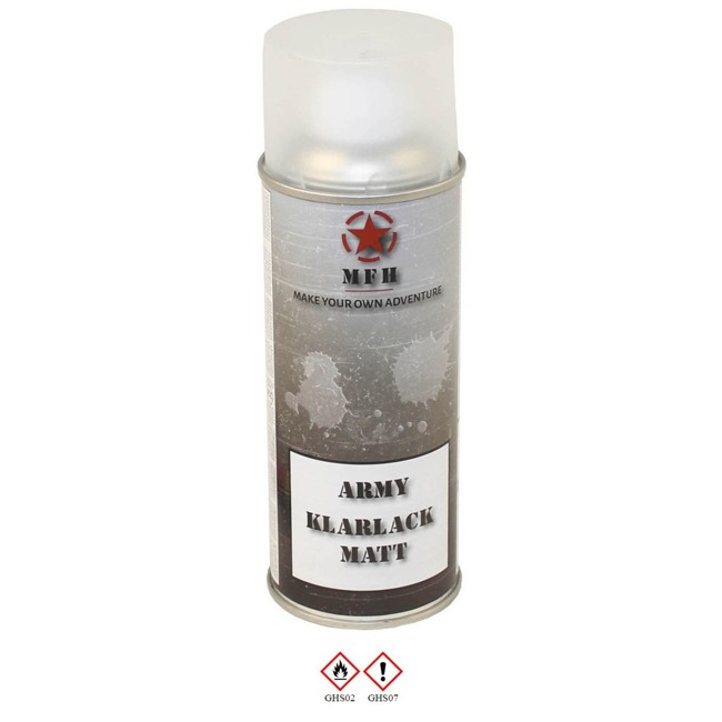 Army Spray Paint - CLEAR COAT - mat - 400 ml