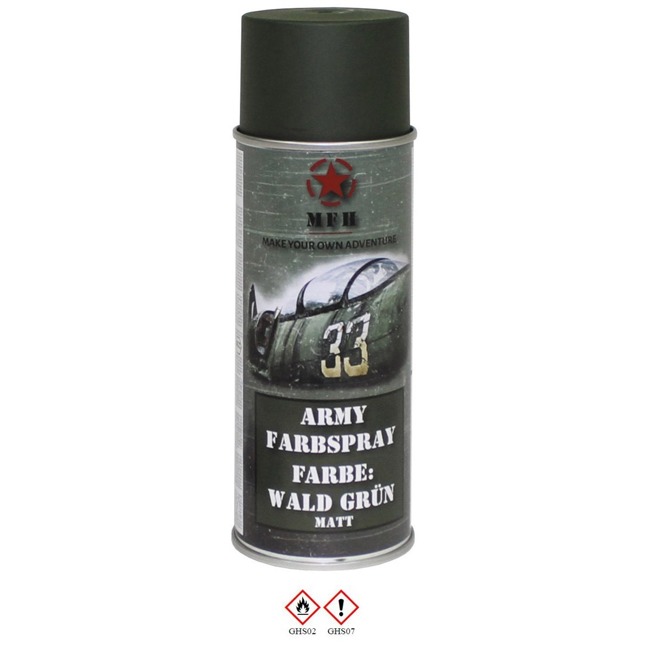 Army Spray Paint - FOREST GREEN - RAL6031 - mat - 400 ml