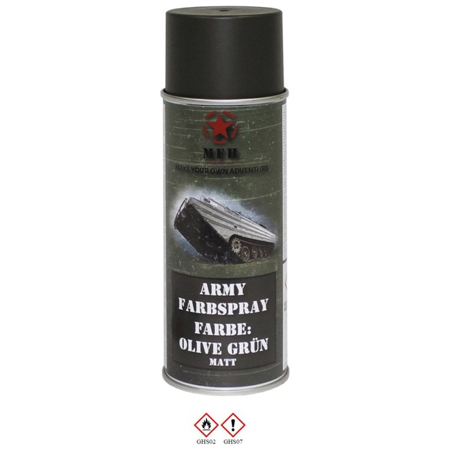 Army Spray Paint - OLIVE GREEN -  RAL6014 - mat - 400 ml