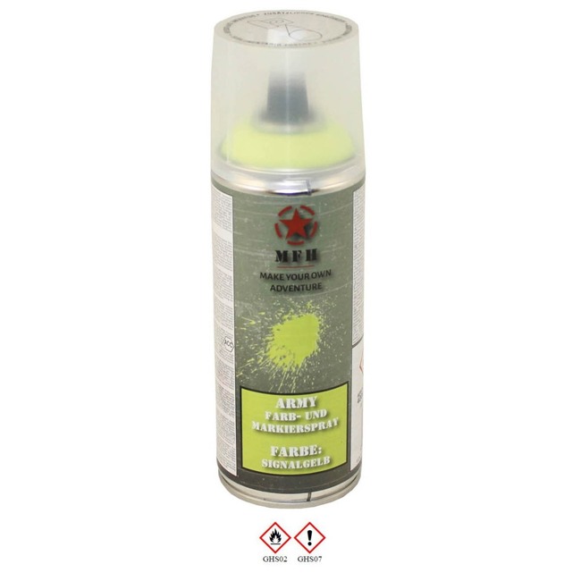 Army Spray Paint - SIGNAL YELLOW - RAL1026 - 400 ml