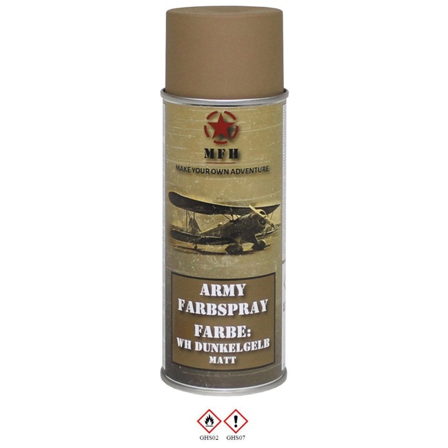 Army Spray Paint - WH DARK YELLOW - RAL7028 - mat - 400 ml