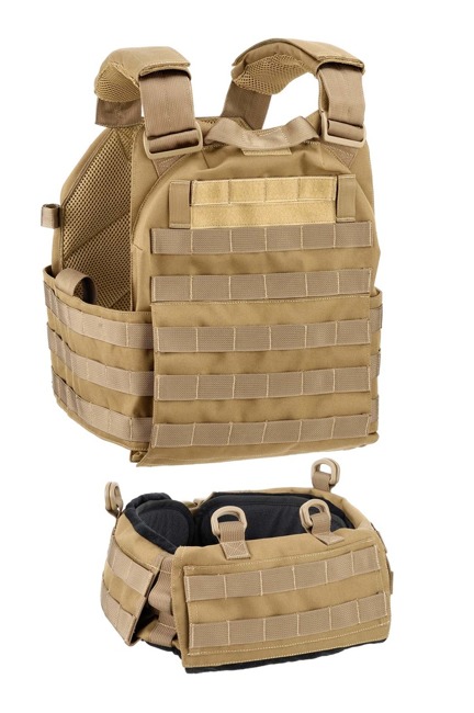 BALLISTIC PLATE CARRIER VEST - DEFCON 5® - COYOTE TAN