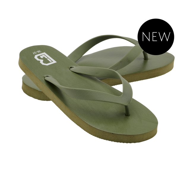 BEACH SLIPPERS - OLIVE