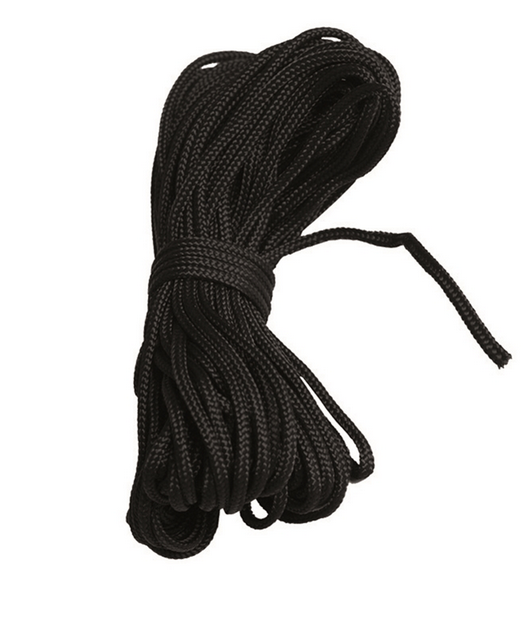 BLACK UTILITY CORD 15 M/3 MM