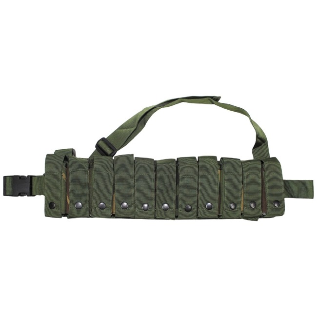 BRITISH BANDOLIER/BELT - WITH SHOULDER STRAP - DPM CAMO - LIKE NEW