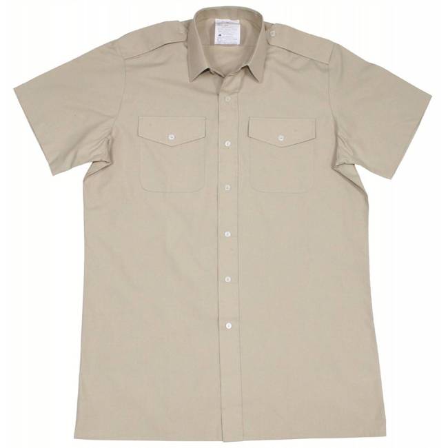 BRITISH SHIRT - KHAKI - MILITARY SURPLUS - LIKE NEW