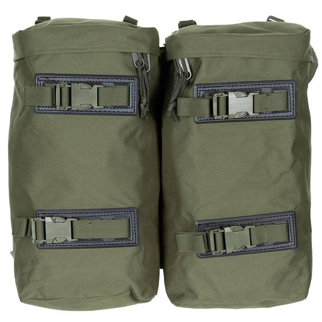 BUNDESWEHR MOUNTAIN BACKPACK - WITH 2 SIDE BAGS - 80 L - MFH® - OD GREEN