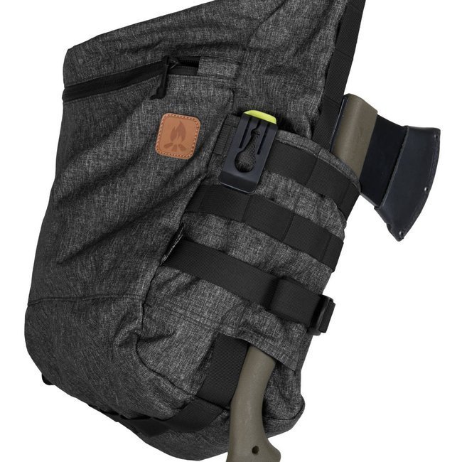 BUSHCRAFT SATCHEL BAG - BLACK-GREY MELANGE - HELIKON