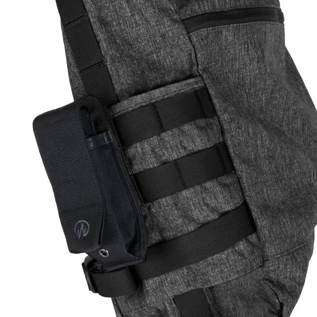 BUSHCRAFT SATCHEL BAG - BLACK-GREY MELANGE - HELIKON