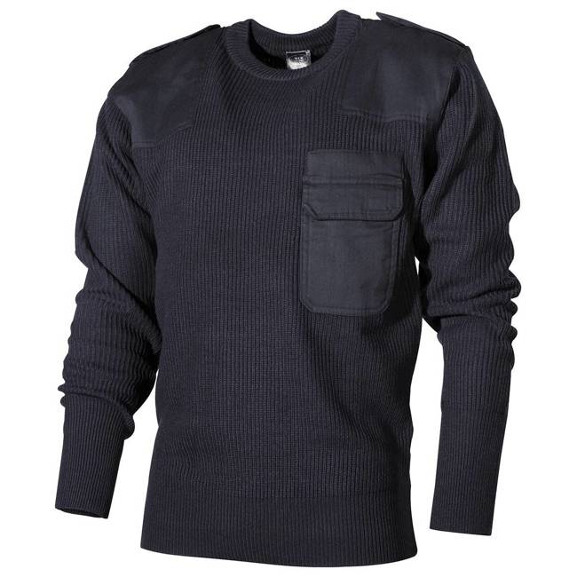 BW PULLOVER - WITH CHEST POCKET - NAVY BLUE