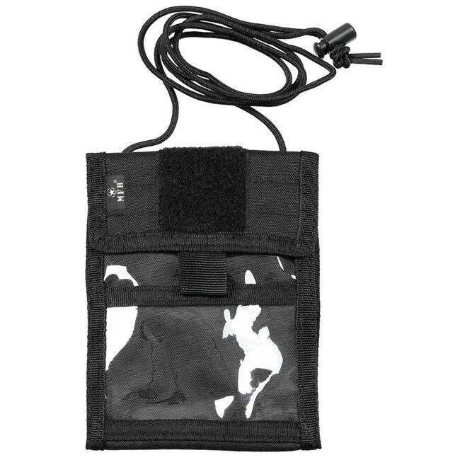 Badge holder - ID with black string - MFH