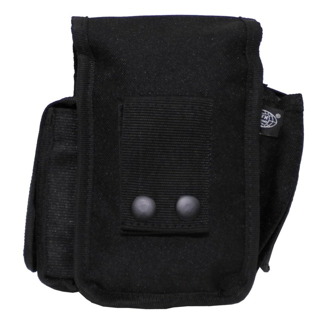 Belt Pouch with 3 compartments, black