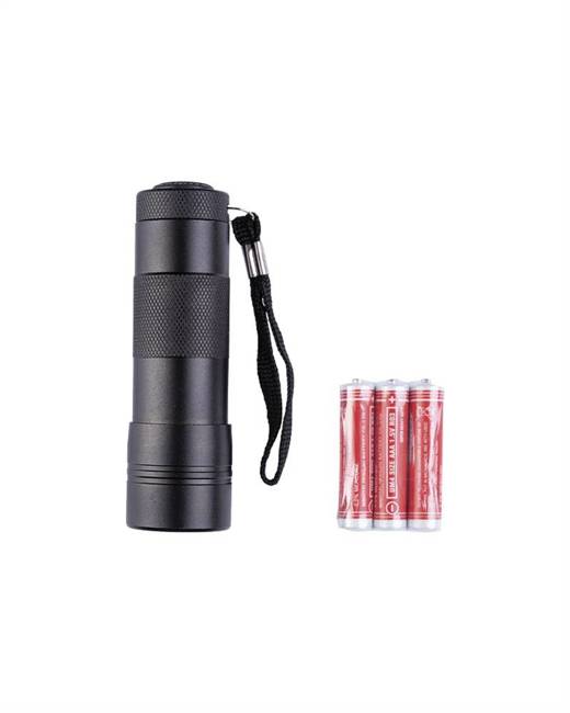 Black 12 Led (3aaa) Flashlight