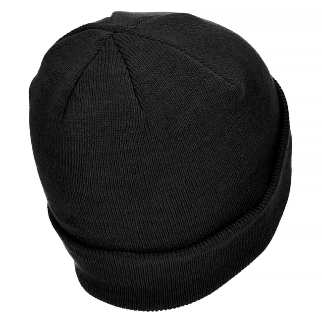 Black FINE KNITWEAR PAN WATCH CAP