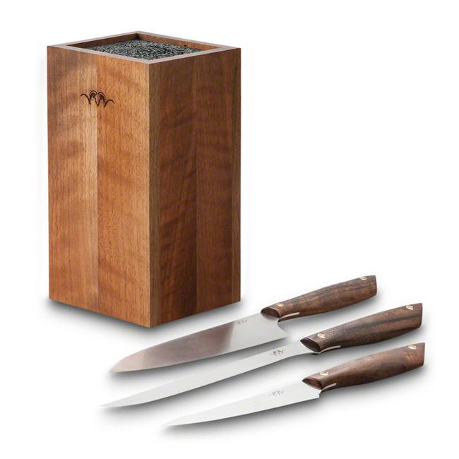 Blaser knives set +  wood support