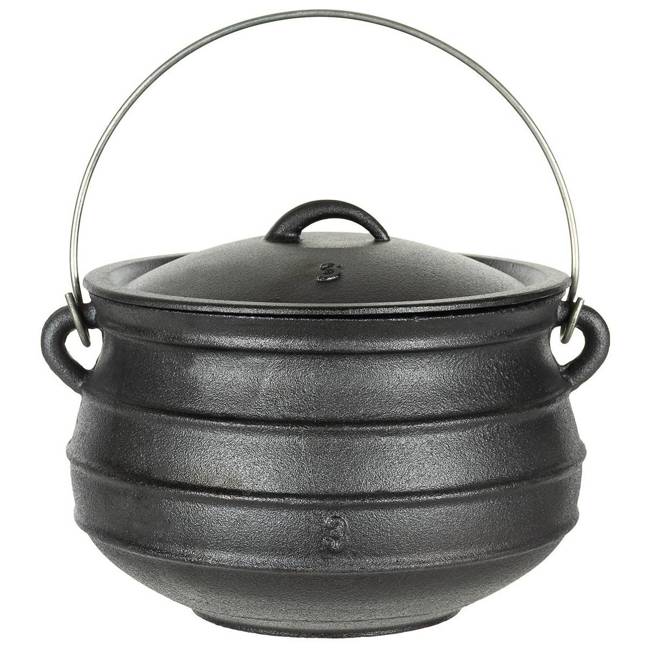 CAST IRON POT - 7 L - BLACK - FOX® Outdoor