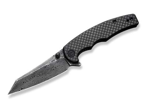 CIVIVI POCKET KNIFE P87 TWILL CARBON DAMASCUS