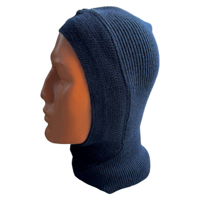 COLD WEATHER BALACLAVA - MILITARY SURPLUS ROMANIAN ARMY - NAVY BLUE - LIKE NEW