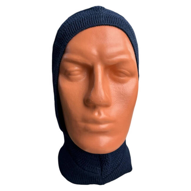 COLD WEATHER BALACLAVA - MILITARY SURPLUS ROMANIAN ARMY - NAVY BLUE - LIKE NEW