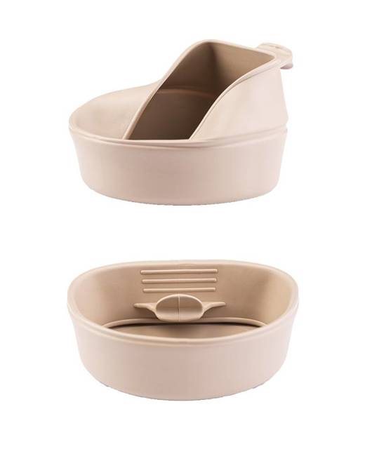 COLLAPSIBLE CUP - FOLD-A-CUP - KHAKI - 600 ML