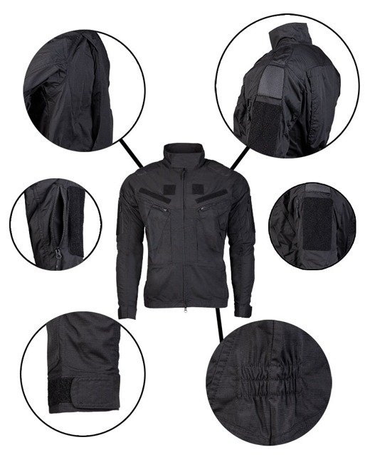 COMBAT JACKET "CHIMERA" - BLACK - MIL-TEC