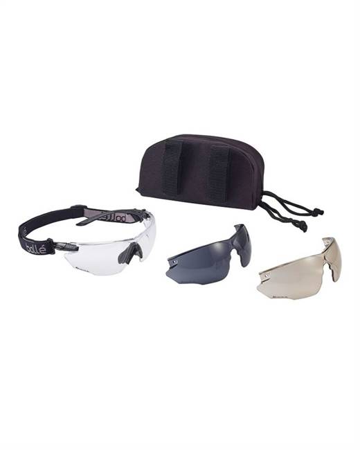 'COMBAT' TACTICAL GOGGLES BOLLÉ - BLACK - MILTEC