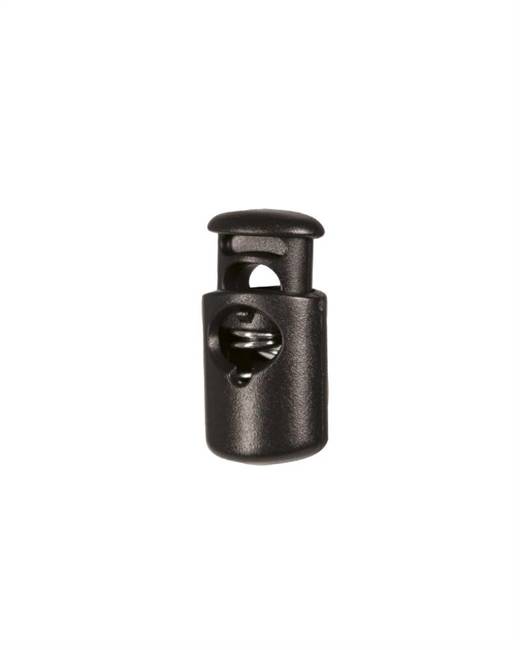 CORD STOPPER SET - WITH METAL SPRING - 10 PIECES - Mil-Tec® - BLACK