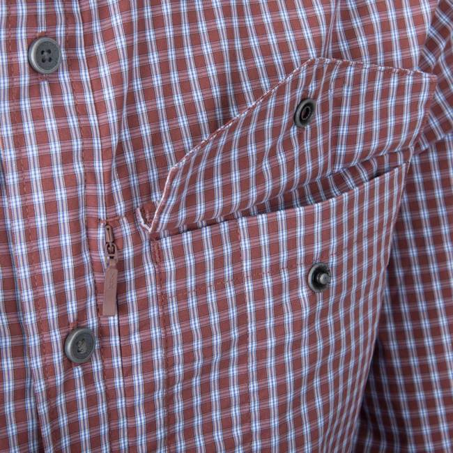 COVERT CONCEALED CARRY SHIRT - SCARLET FLAME CHECKERED - HELIKON