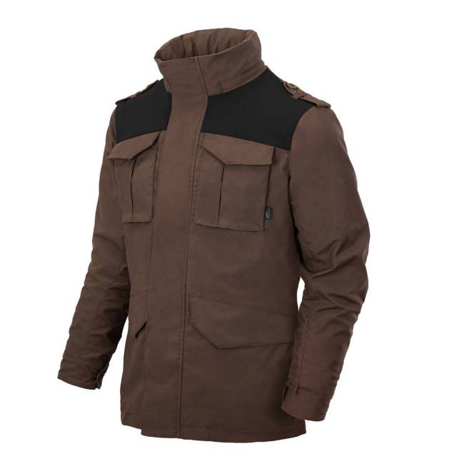 COVERT M-65 JACKET - EARTH BROWN/ BLACK